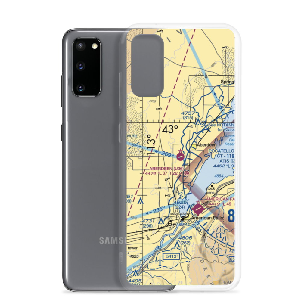Aberdeen Municipal Airport (U36) VFR Sectional Samsung Case Samsung Galaxy S20 model shown