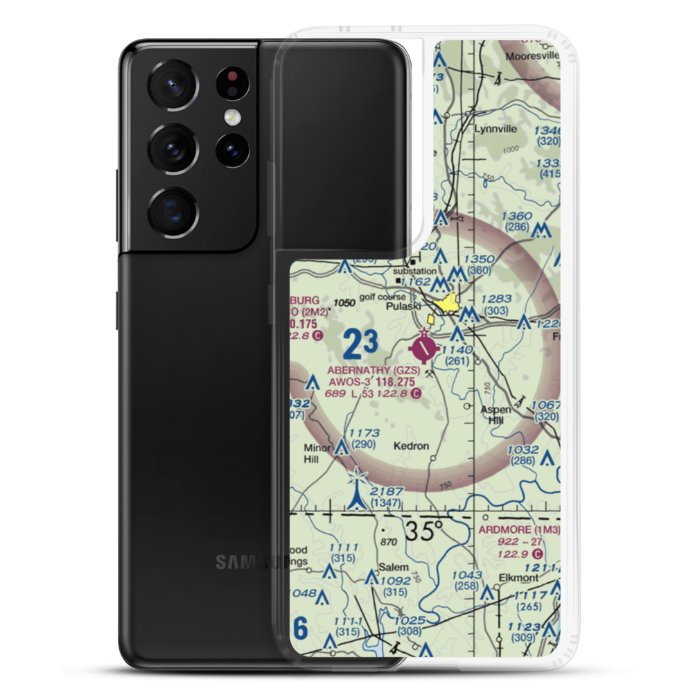 Abernathy Field (GZS) VFR Sectional Samsung Case Samsung Galaxy S21 Ultra model shown