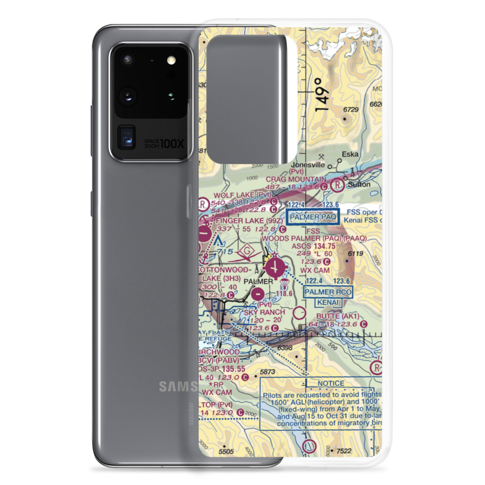 Abi Airport (AK46) VFR Sectional Samsung Case Samsung Galaxy S20 Ultra model shown