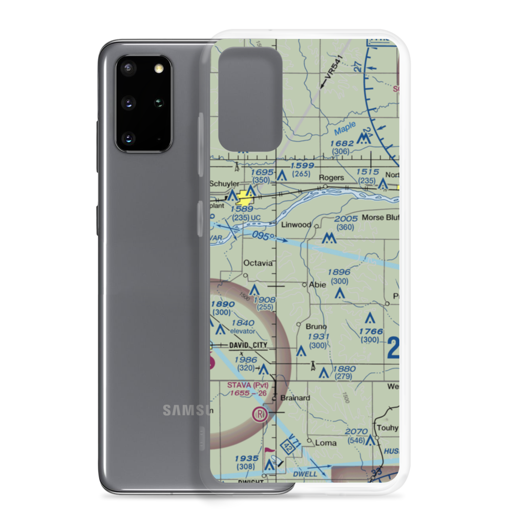 Abie Sky Ranch Airport (NE27) VFR Sectional Samsung Case Samsung Galaxy S20 Plus model shown