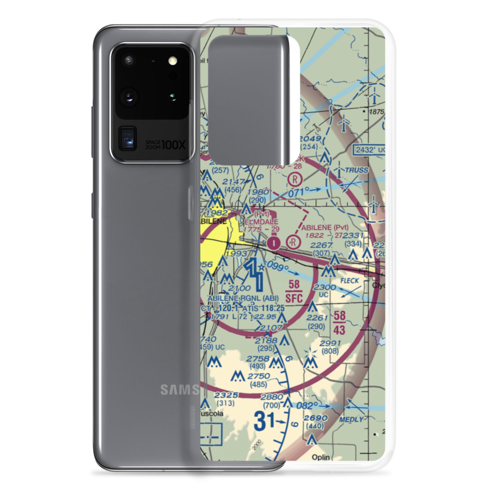 Abilene Executive Airpark (TX00) VFR Sectional Samsung Case Samsung Galaxy S20 Ultra model shown