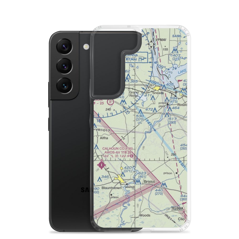 Able Airpark (5FD5) VFR Sectional Samsung Case Samsung Galaxy S22 model shown