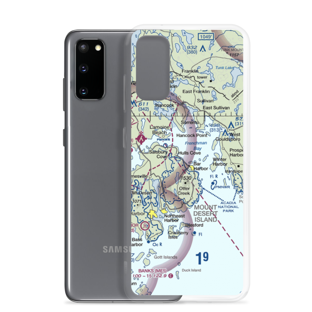 Acadian Seaplane Base (ME07) VFR Sectional Samsung Case Samsung Galaxy S20 model shown