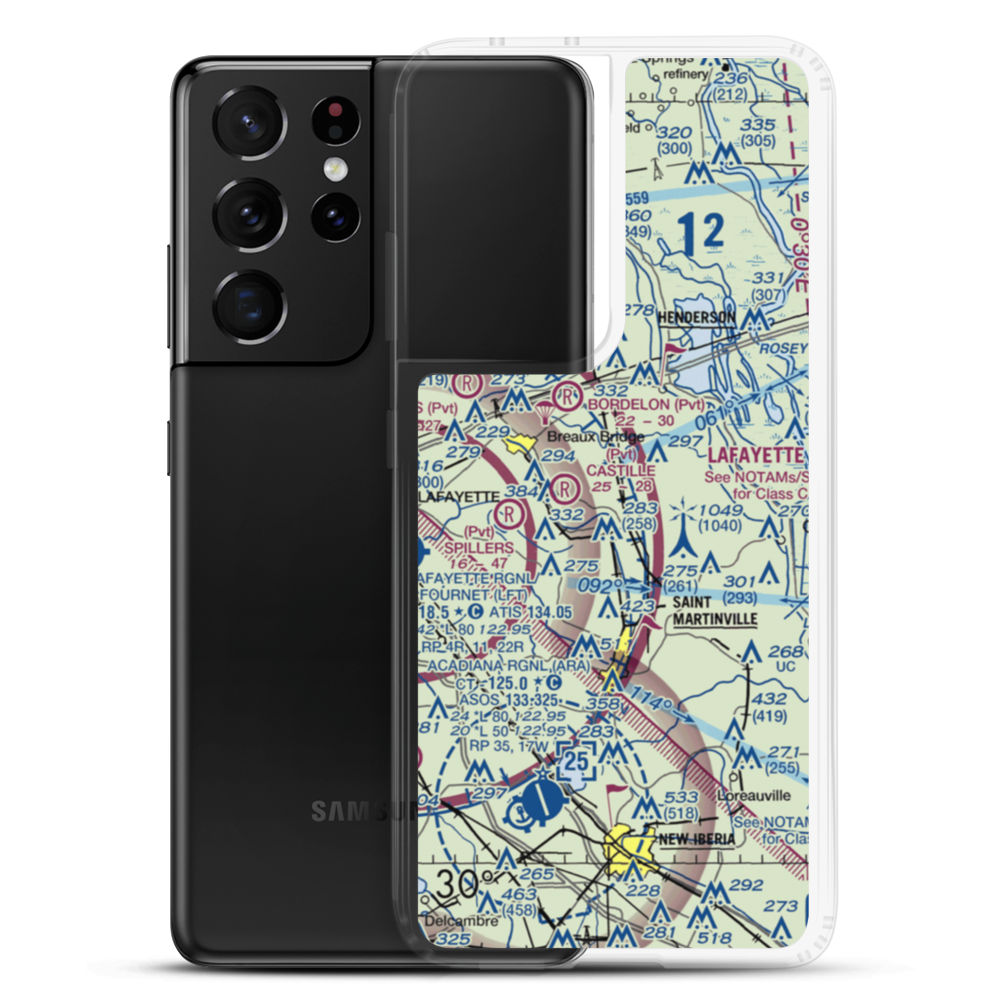 Ace Flying Airport (38LS) VFR Sectional Samsung Case Samsung Galaxy S21 Ultra model shown