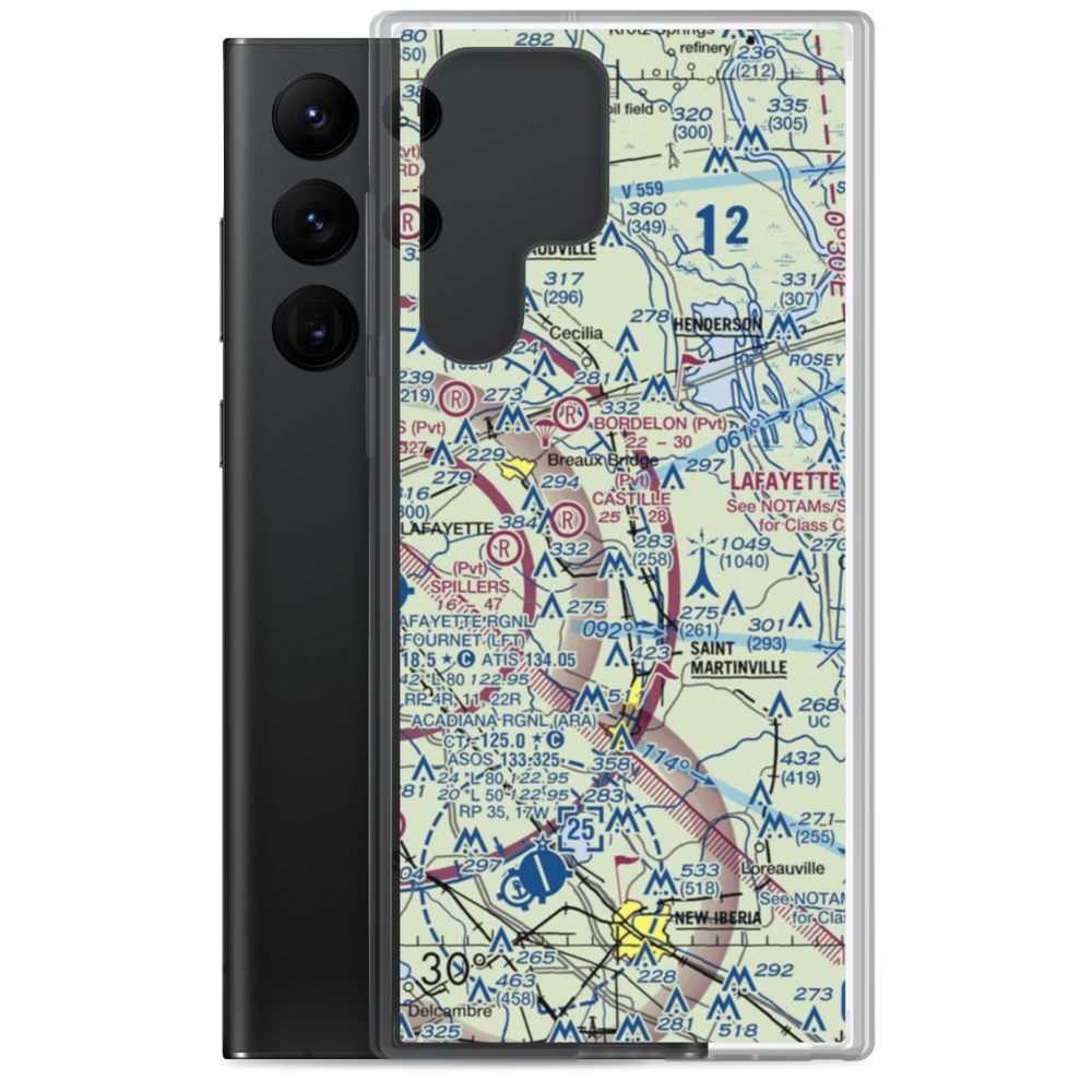 Ace Flying Airport (38LS) VFR Sectional Samsung Case Samsung Galaxy S22 Ultra model shown