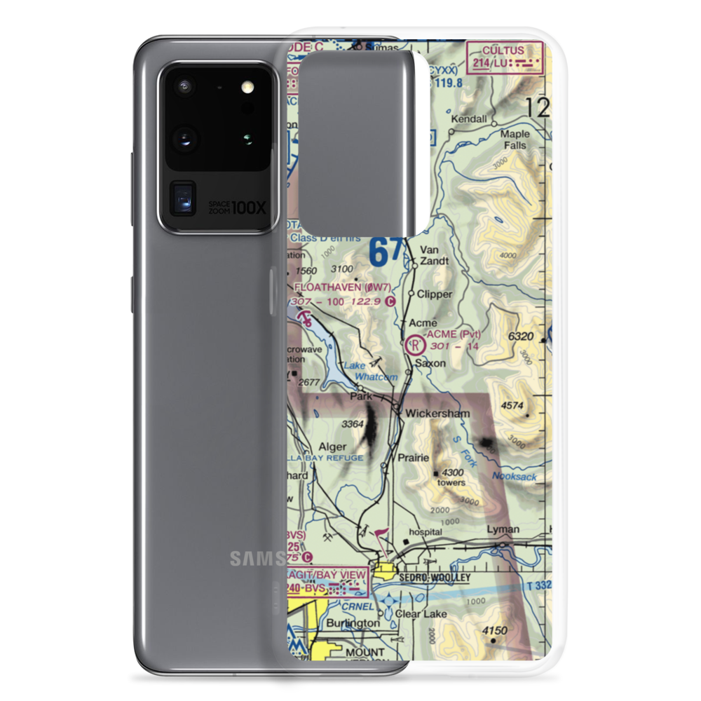 Acme Field (WA12) VFR Sectional Samsung Case Samsung Galaxy S20 Ultra model shown