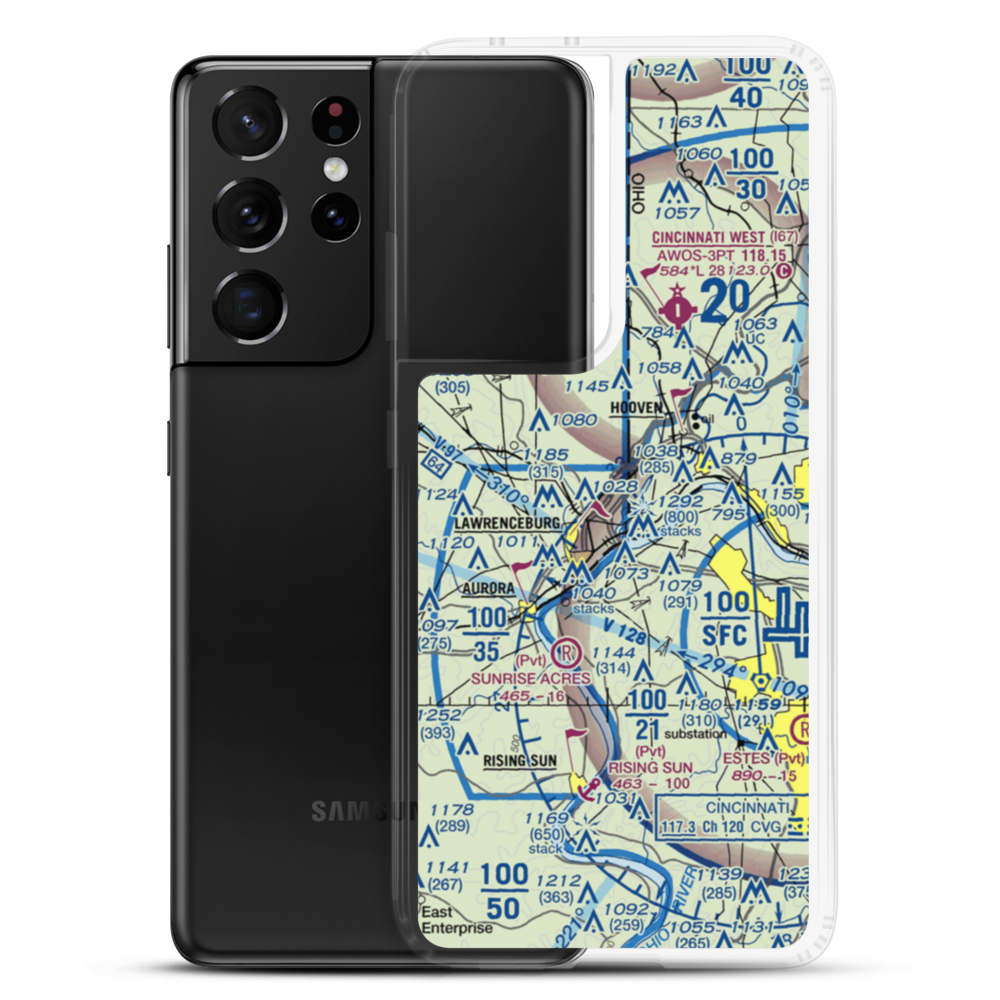 Action Airpark (I38) VFR Sectional Samsung Case Samsung Galaxy S21 Ultra model shown