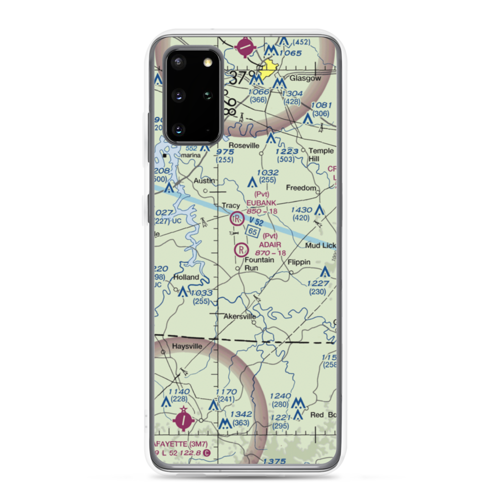 Adair Airport (6KY4) VFR Sectional Samsung Case Samsung Galaxy S20 Plus model shown