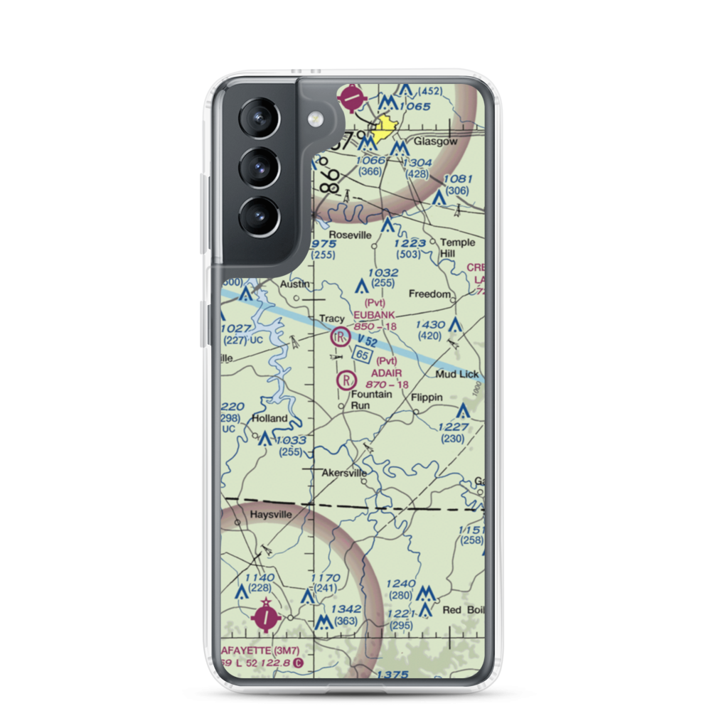 Adair Airport (6KY4) VFR Sectional Samsung Case Samsung Galaxy S21 model shown