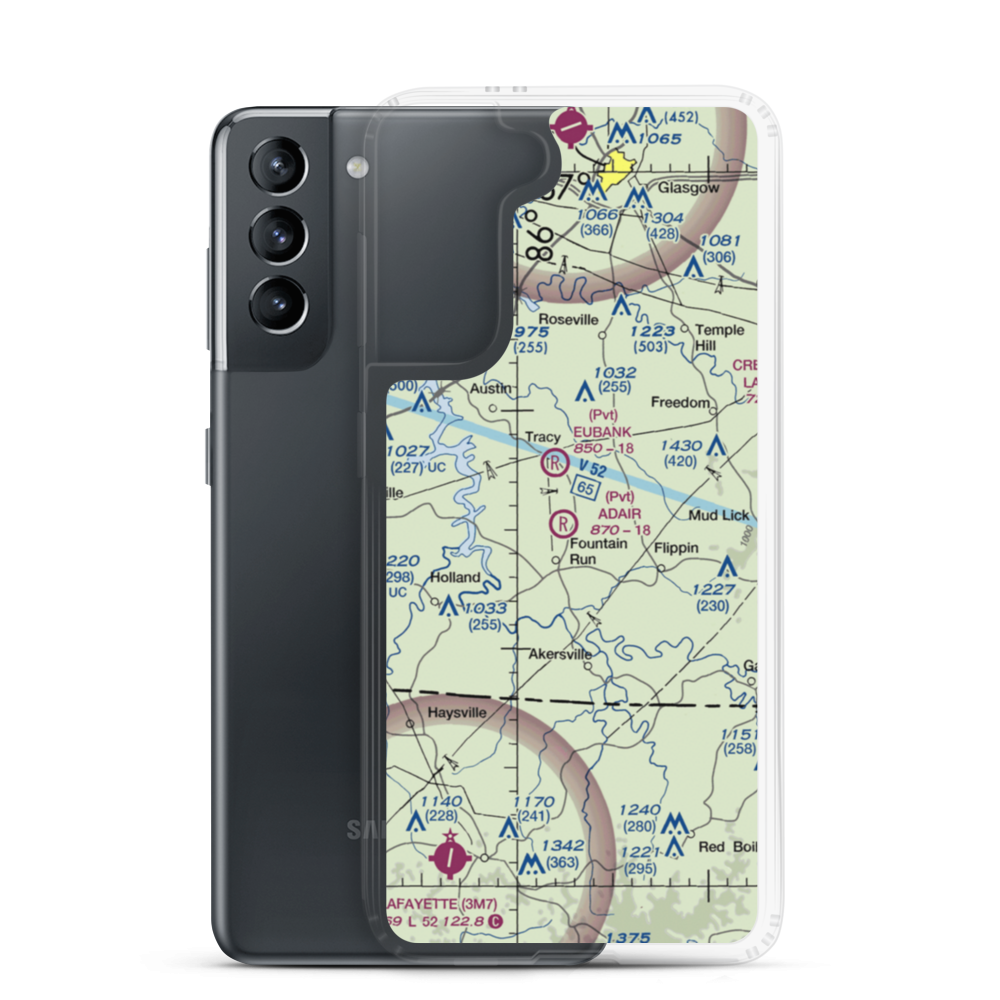 Adair Airport (6KY4) VFR Sectional Samsung Case Samsung Galaxy S21 model shown