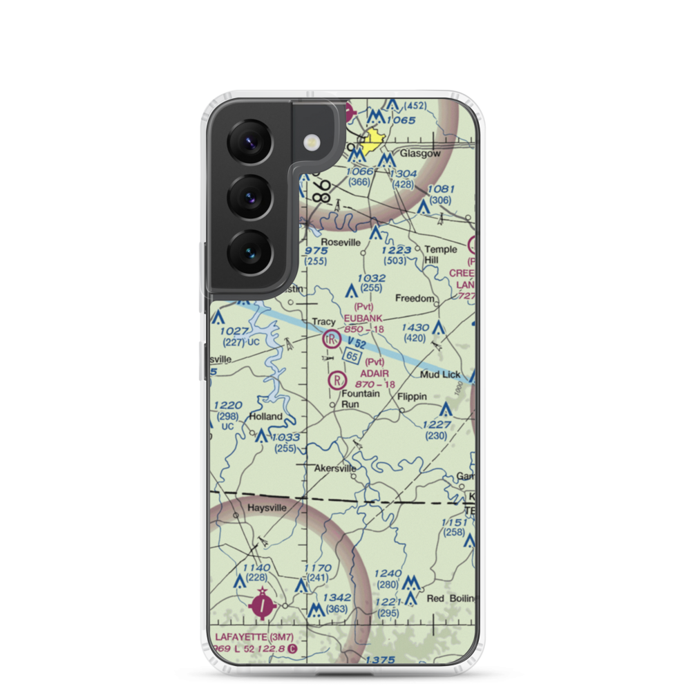Adair Airport (6KY4) VFR Sectional Samsung Case Samsung Galaxy S22 model shown