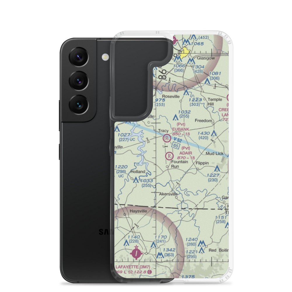 Adair Airport (6KY4) VFR Sectional Samsung Case Samsung Galaxy S22 model shown