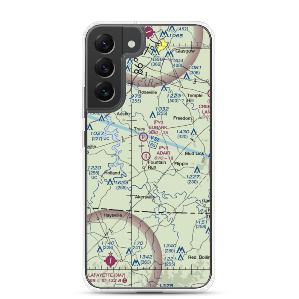 Adair Airport (6KY4) VFR Sectional Samsung Case Samsung Galaxy S22 Plus model shown