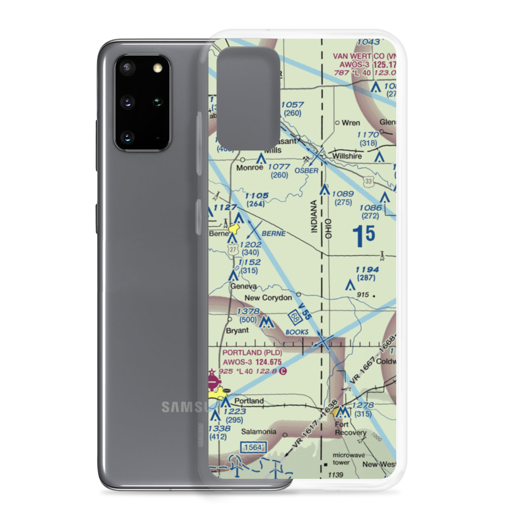 Adams Airport (1II2) VFR Sectional Samsung Case Samsung Galaxy S20 Plus model shown