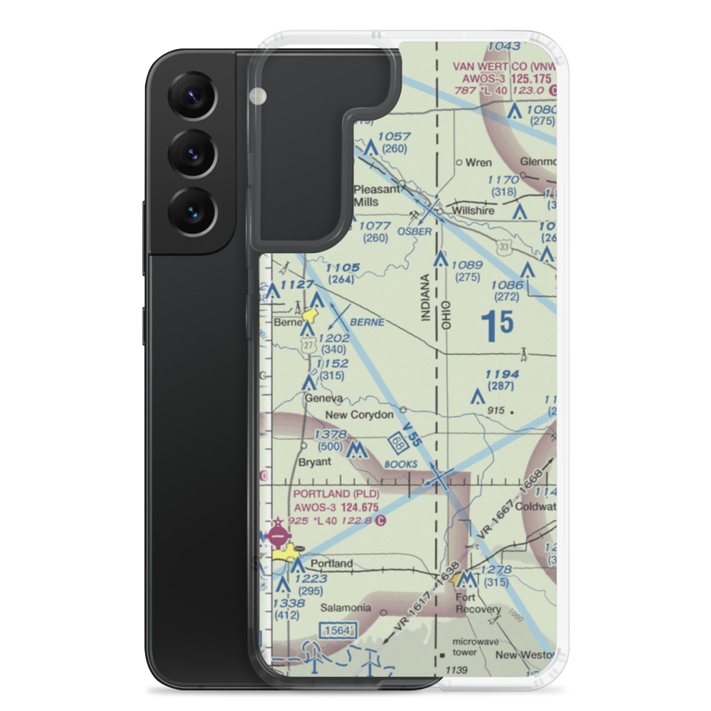 Adams Airport (1II2) VFR Sectional Samsung Case Samsung Galaxy S22 Plus model shown