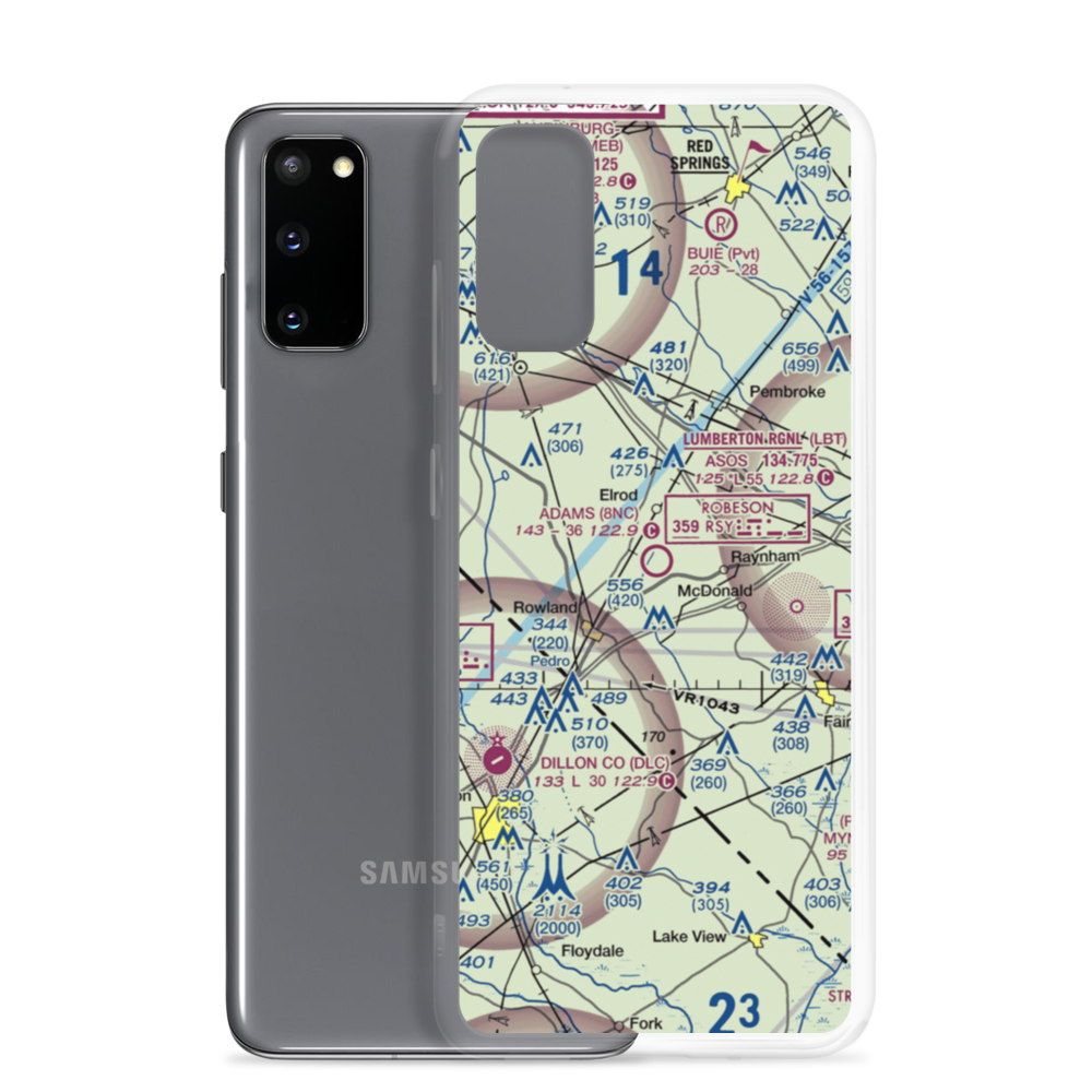 Adams Airport (8NC) VFR Sectional Samsung Case Samsung Galaxy S20 model shown