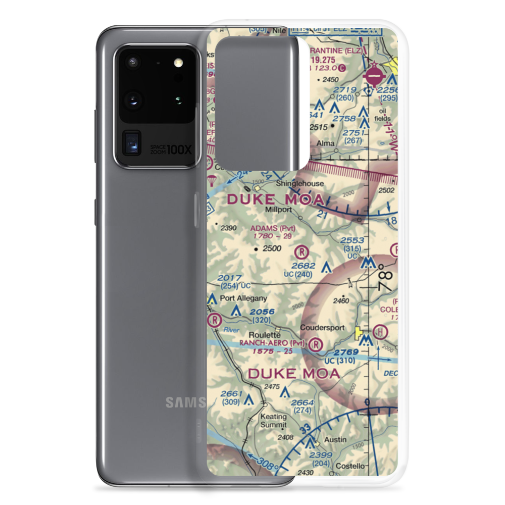 Adams Airport (90PA) VFR Sectional Samsung Case Samsung Galaxy S20 Ultra model shown