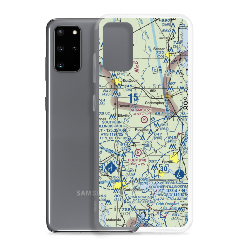 Adams Private Airport (94IS) VFR Sectional Samsung Case Samsung Galaxy S20 Plus model shown