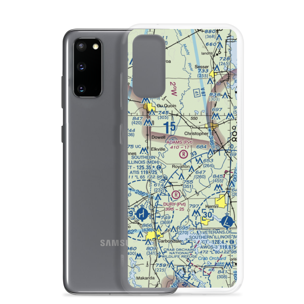 Adams Private Airport (94IS) VFR Sectional Samsung Case Samsung Galaxy S20 model shown