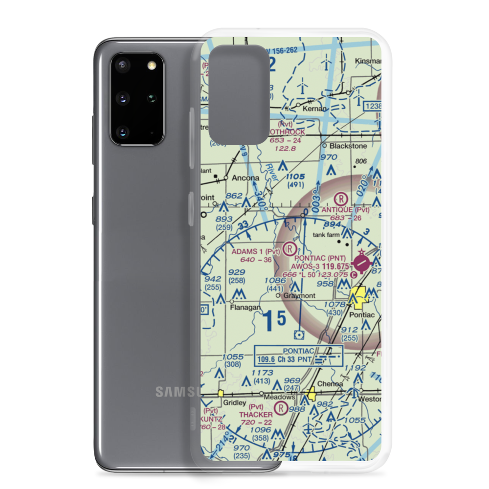 Adams Restricted Landing Area Number 1 (70LL) VFR Sectional Samsung Case Samsung Galaxy S20 Plus model shown