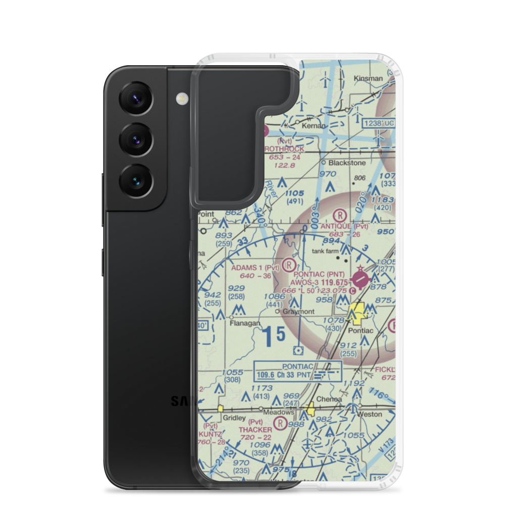 Adams Restricted Landing Area Number 2 (2LL7) VFR Sectional Samsung Case Samsung Galaxy S22 model shown