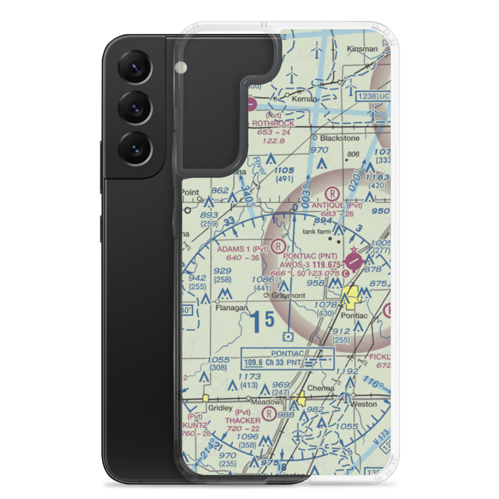 Adams Restricted Landing Area Number 2 (2LL7) VFR Sectional Samsung Case Samsung Galaxy S22 Plus model shown