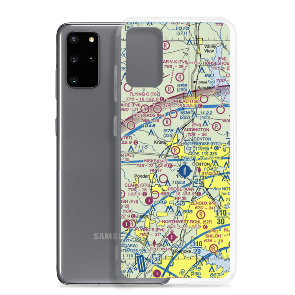 Addington Field (4TX8) VFR Sectional Samsung Case Samsung Galaxy S20 Plus model shown