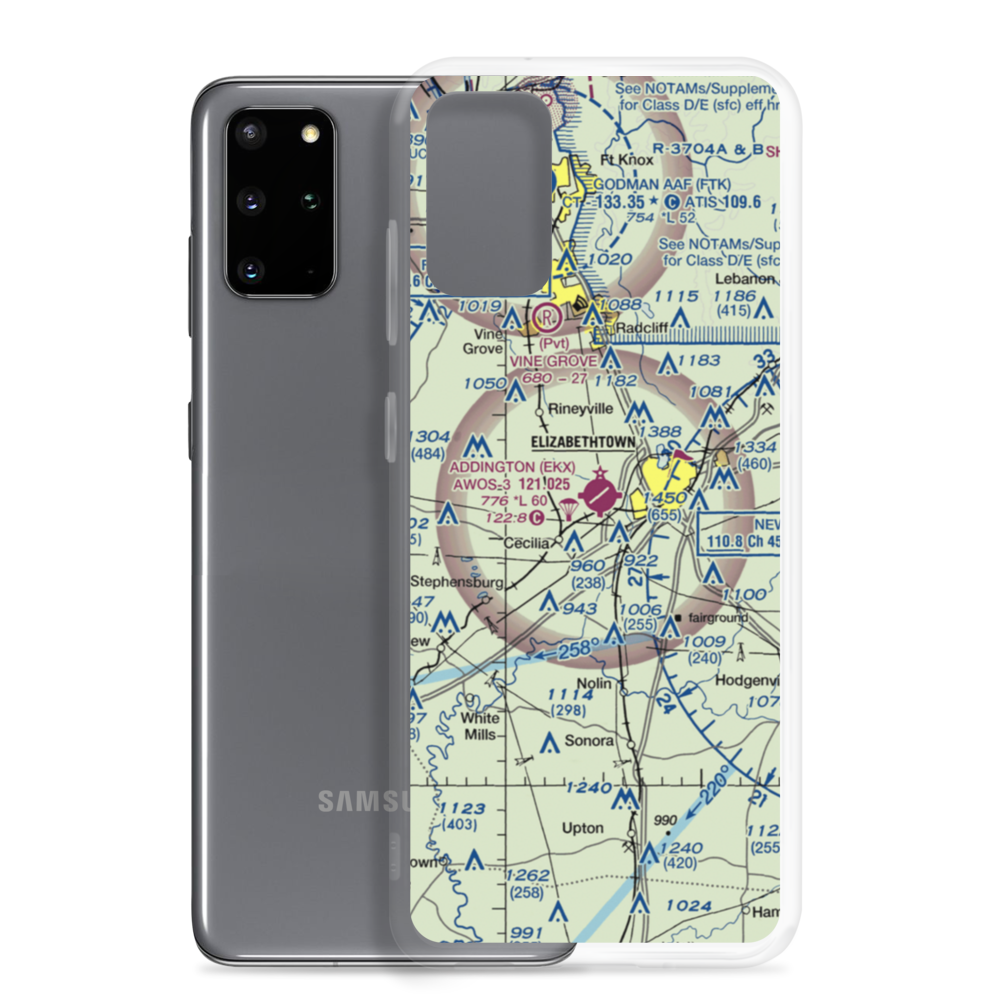Addington Field (EKX) VFR Sectional Samsung Case Samsung Galaxy S20 Plus model shown
