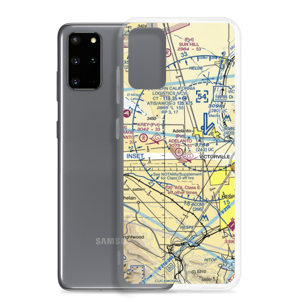 Adelanto Airport (52CL) VFR Sectional Samsung Case Samsung Galaxy S20 Plus model shown