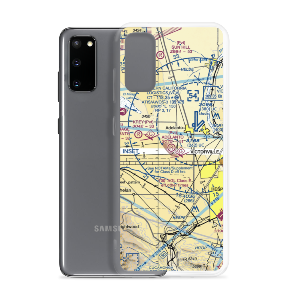 Adelanto Airport (52CL) VFR Sectional Samsung Case Samsung Galaxy S20 model shown