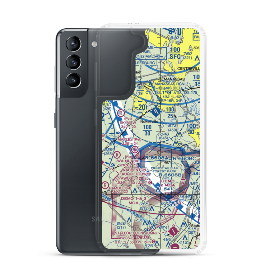 Aden Field (VA71) VFR Sectional Samsung Case Samsung Galaxy S21 model shown