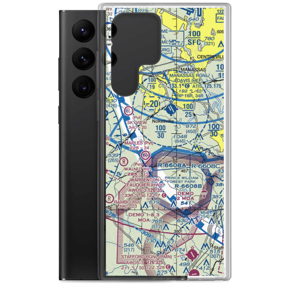 Aden Field (VA71) VFR Sectional Samsung Case Samsung Galaxy S22 Ultra model shown