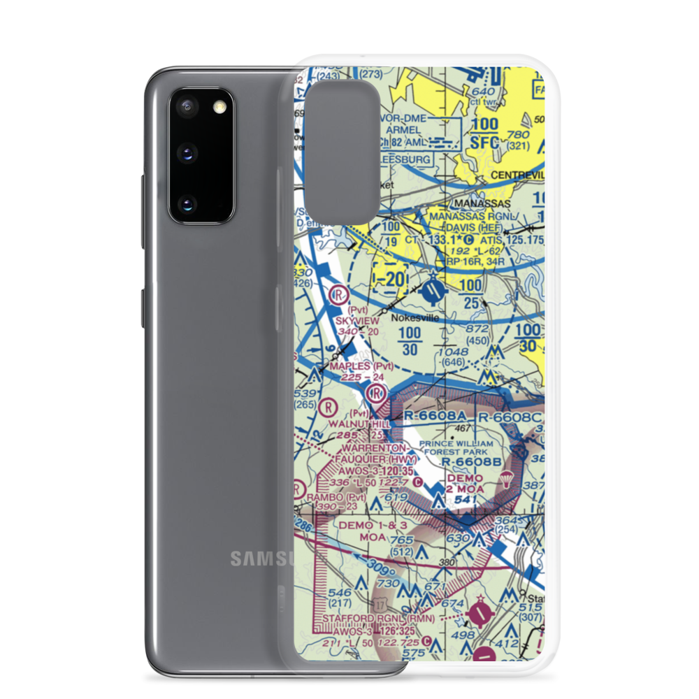 Aden Field (VA71) VFR Sectional Samsung Case Samsung Galaxy S20 model shown