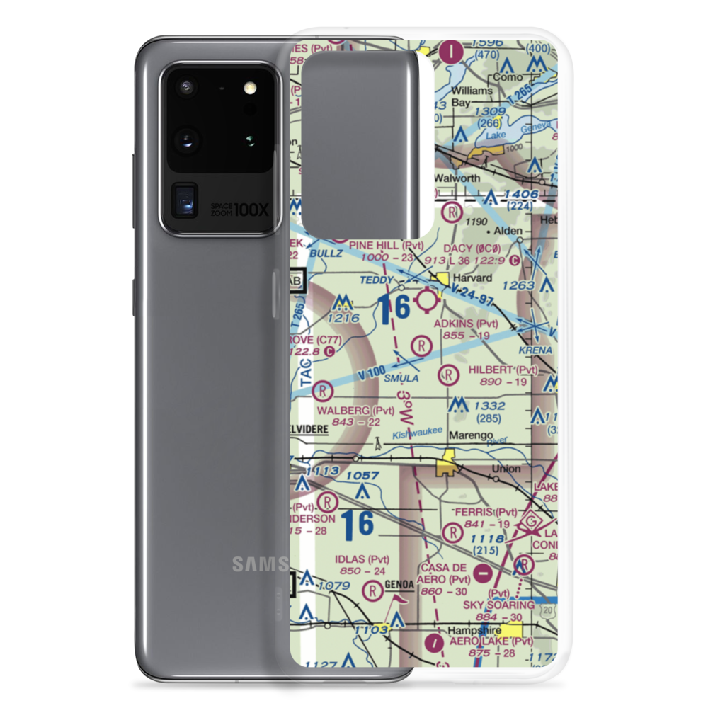 Adkins RLA Restricted Landing Area (8IL0) VFR Sectional Samsung Case Samsung Galaxy S20 Ultra model shown