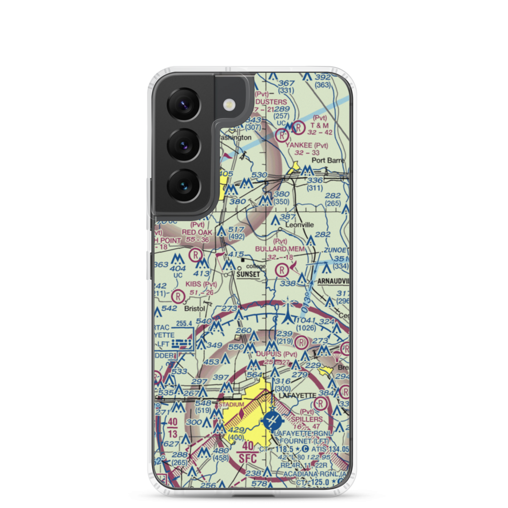 Aeleron Airport (08LS) VFR Sectional Samsung Case Samsung Galaxy S22 model shown