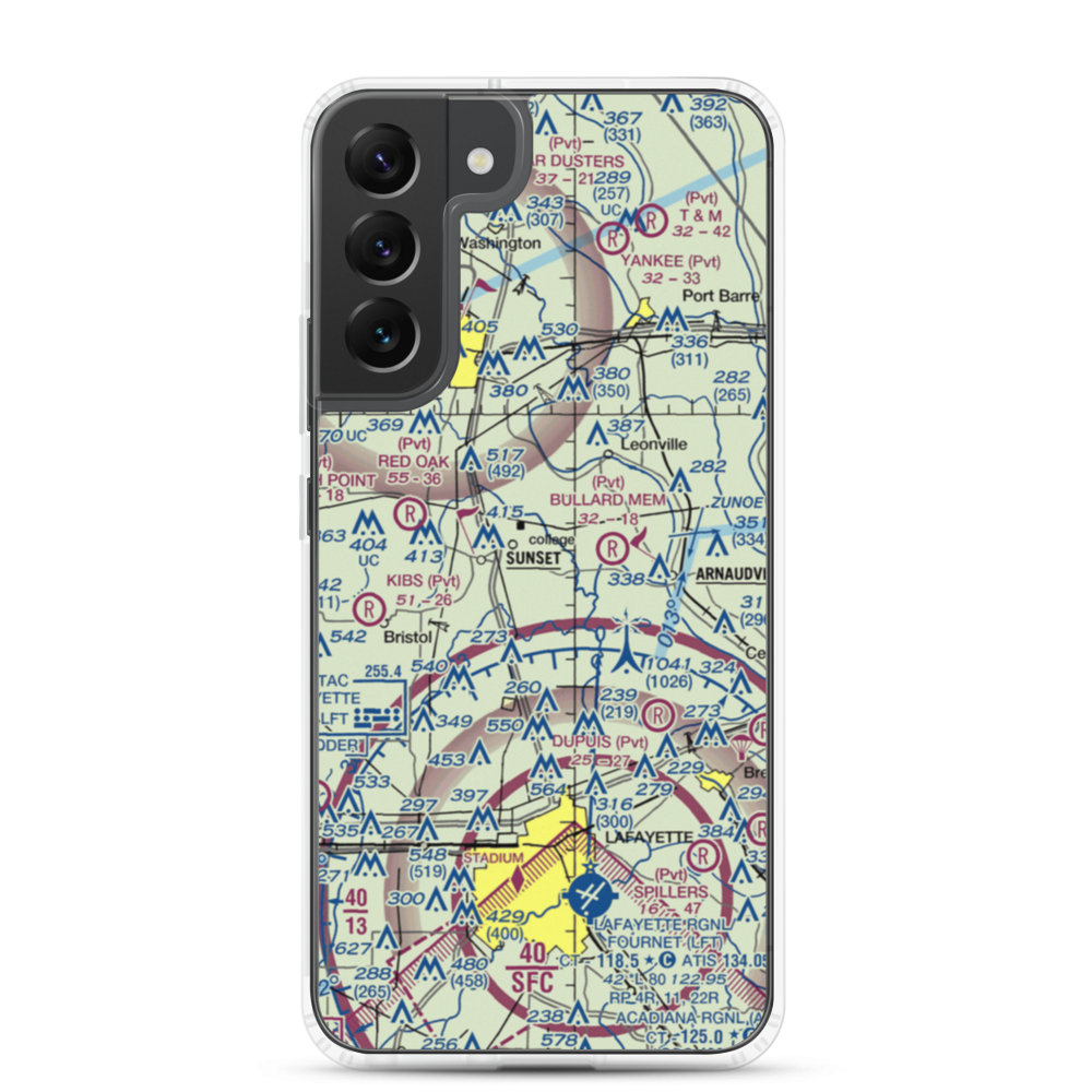 Aeleron Airport (08LS) VFR Sectional Samsung Case Samsung Galaxy S22 Plus model shown