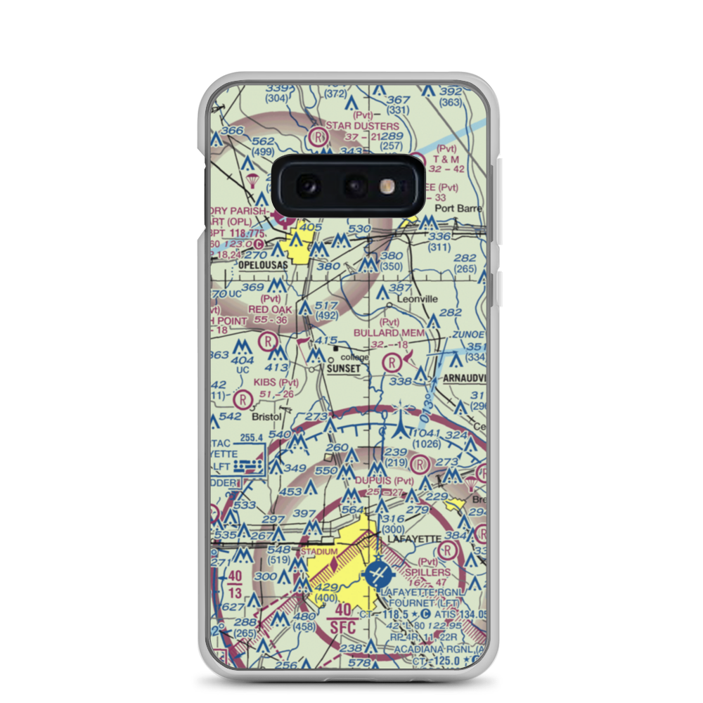 Aeleron Airport (08LS) VFR Sectional Samsung Case Samsung Galaxy S10e model shown