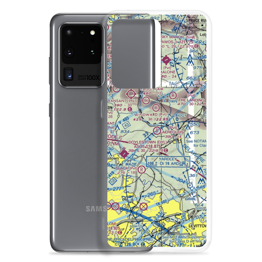 Aerequus Airport (38PA) VFR Sectional Samsung Case Samsung Galaxy S20 Ultra model shown