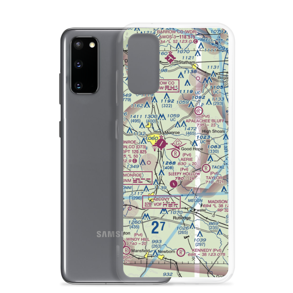 Aerie Airport (1GA9) VFR Sectional Samsung Case Samsung Galaxy S20 model shown