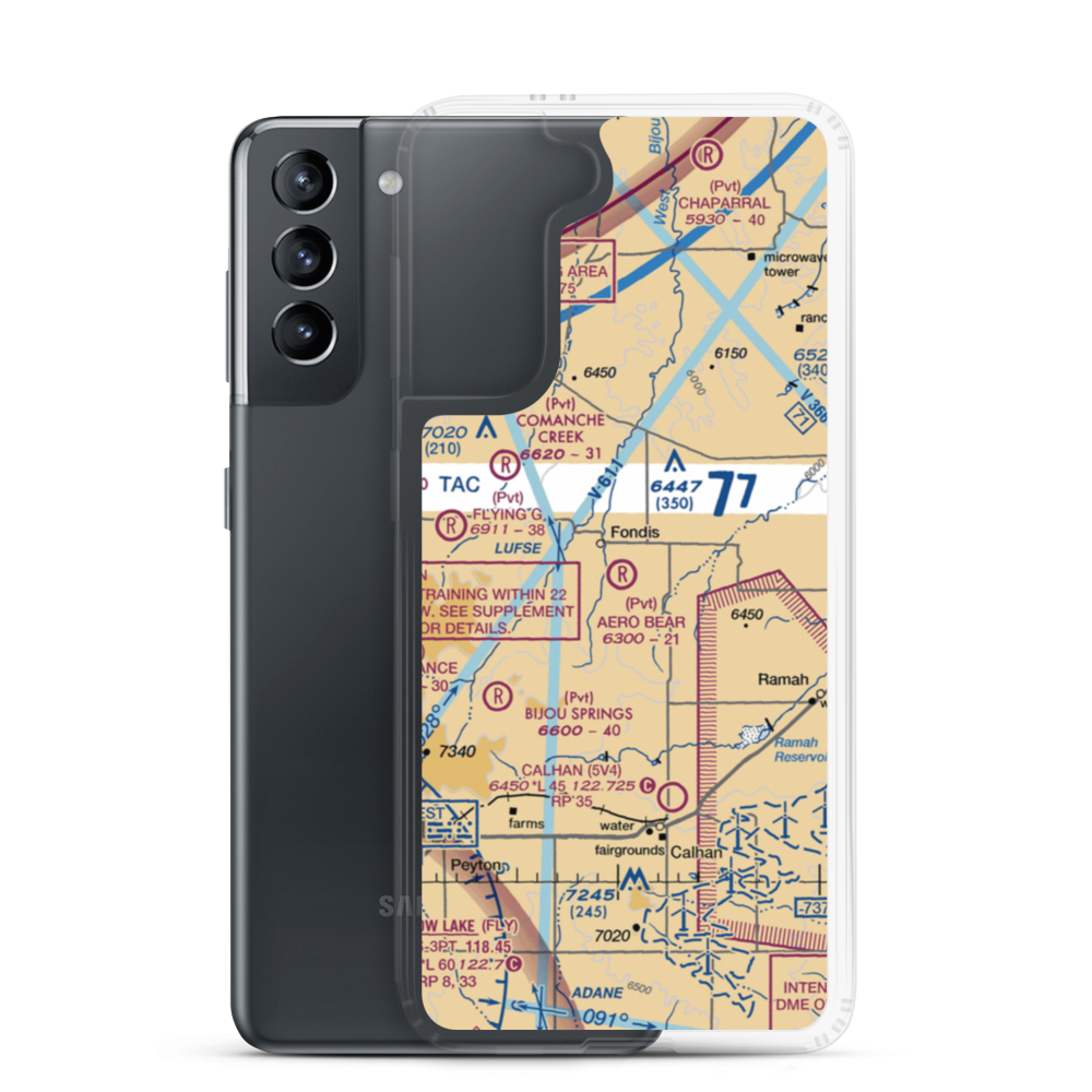 Aero Bear Field (CD23) VFR Sectional Samsung Case Samsung Galaxy S21 model shown