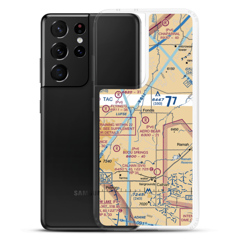 Aero Bear Field (CD23) VFR Sectional Samsung Case Samsung Galaxy S21 Ultra model shown