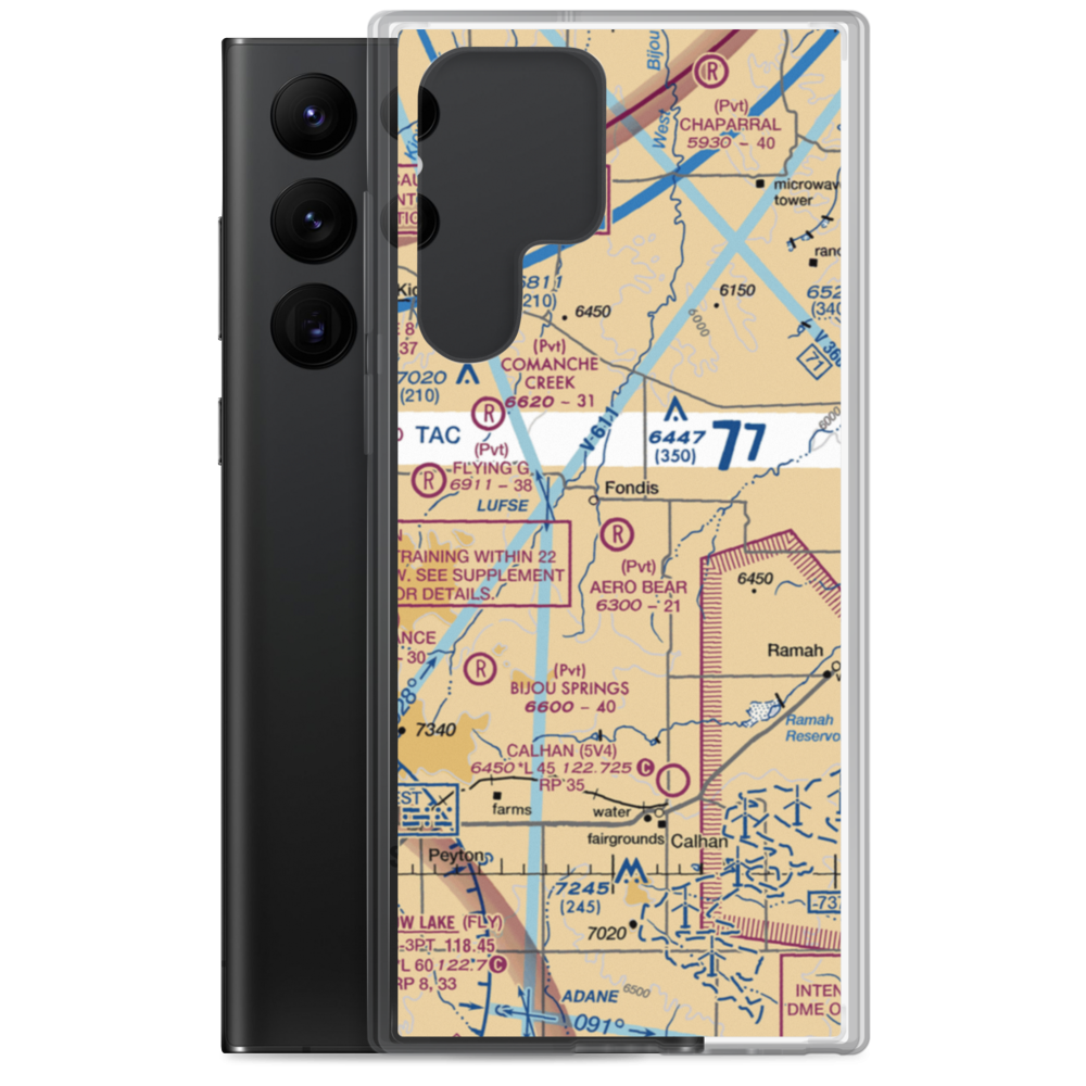 Aero Bear Field (CD23) VFR Sectional Samsung Case Samsung Galaxy S22 Ultra model shown