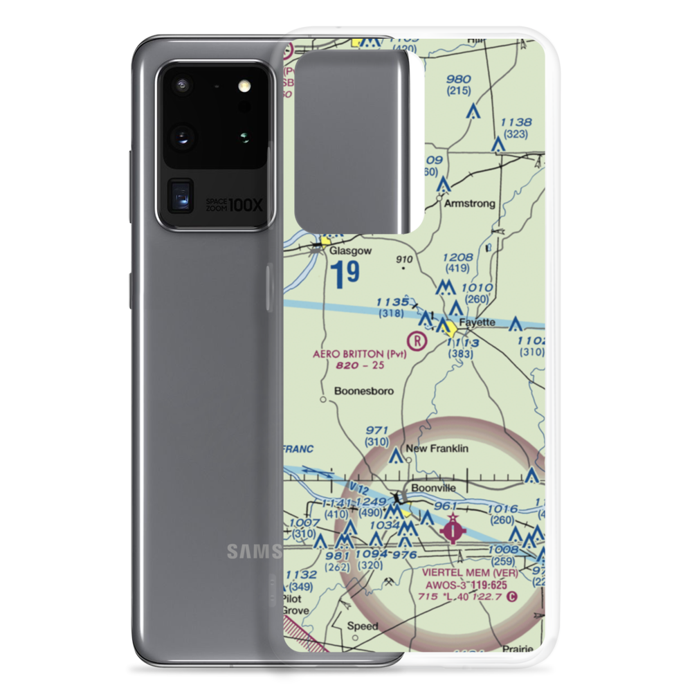 Aero Britton Airport (MU77) VFR Sectional Samsung Case Samsung Galaxy S20 Ultra model shown