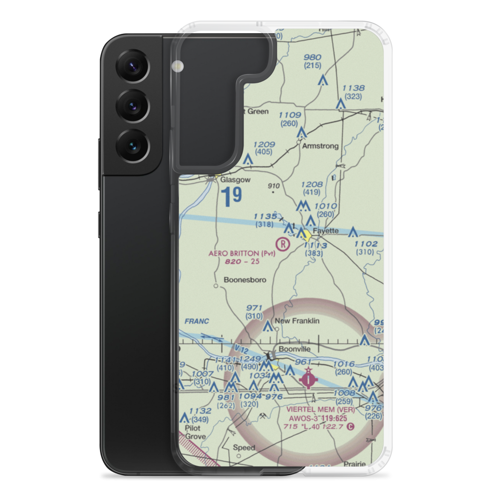 Aero Britton Airport (MU77) VFR Sectional Samsung Case Samsung Galaxy S22 Plus model shown