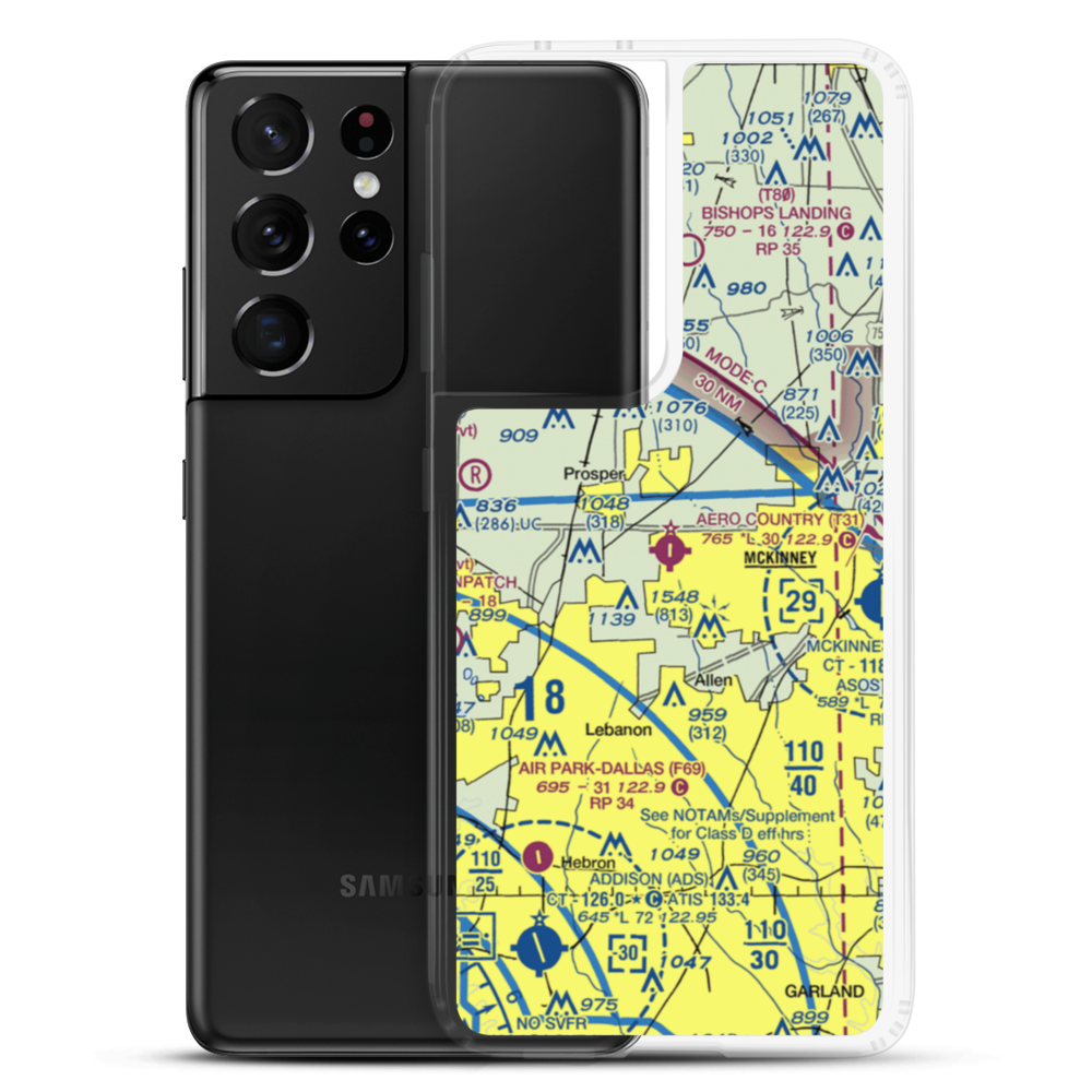 Aero Country Airport (T31) VFR Sectional Samsung Case Samsung Galaxy S21 Ultra model shown