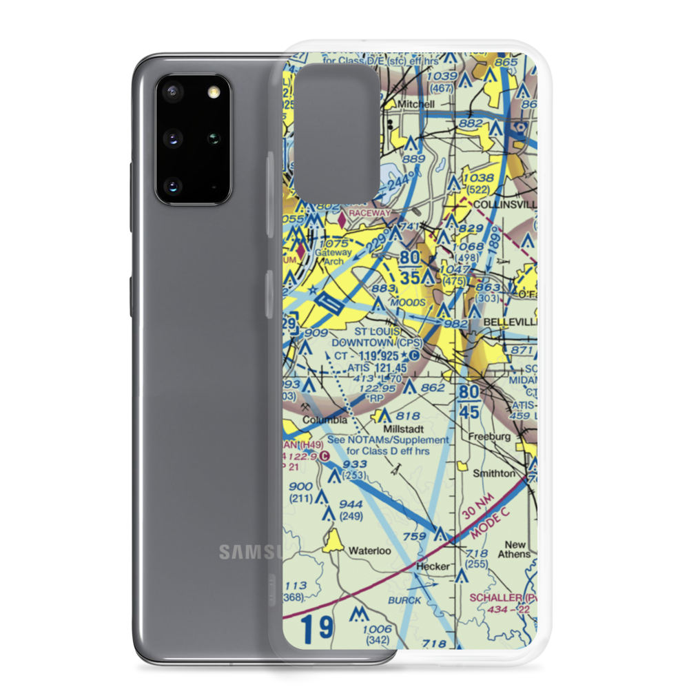 Aero Estates Airport (7IS2) VFR Sectional Samsung Case Samsung Galaxy S20 Plus model shown