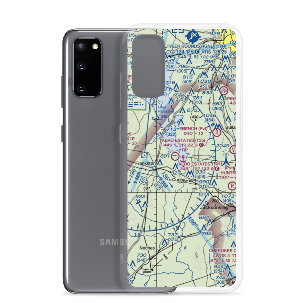 Aero Estates Seaplane Base (TX1) VFR Sectional Samsung Case Samsung Galaxy S20 model shown