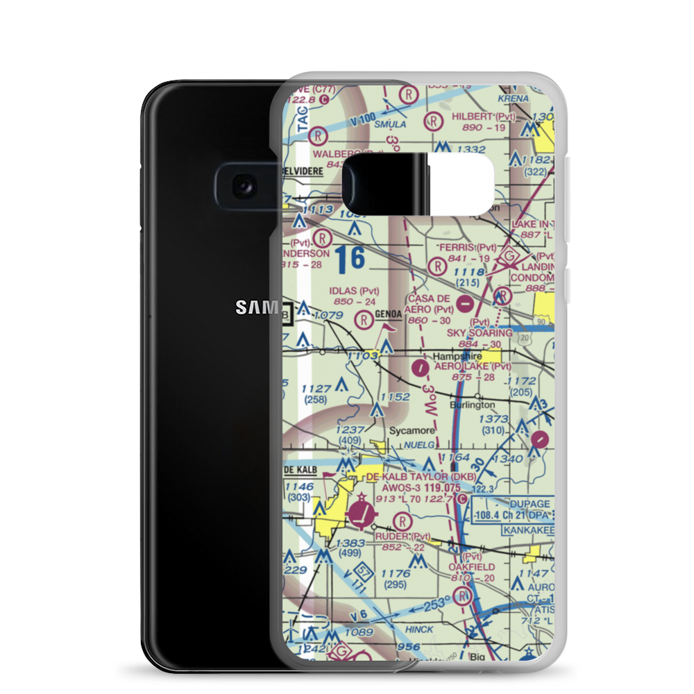 Aero Lake Estates Airport (30IS) VFR Sectional Samsung Case Samsung Galaxy S10e model shown