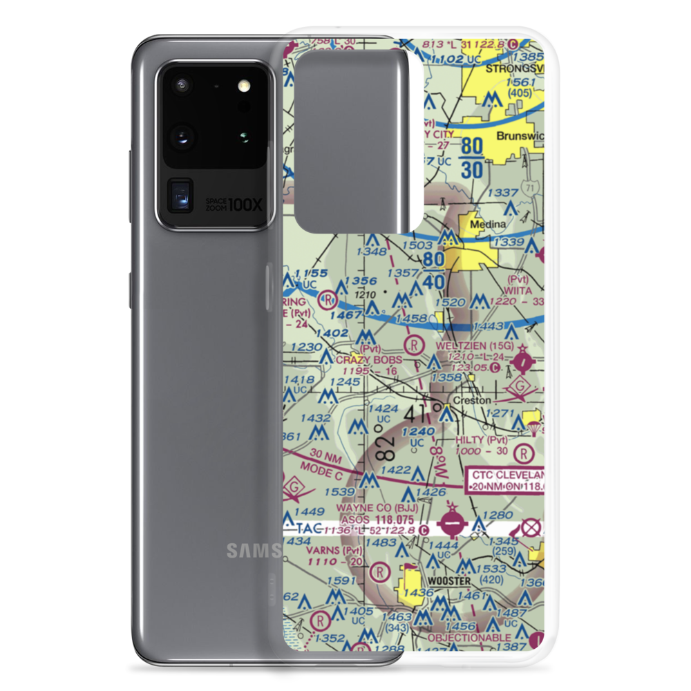 Aero Lake Farm Airport (2OI4) VFR Sectional Samsung Case Samsung Galaxy S20 Ultra model shown