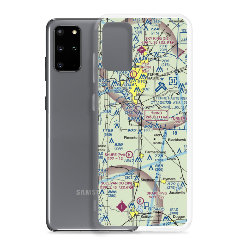 Aero Plaines Airport (5II9) VFR Sectional Samsung Case Samsung Galaxy S20 Plus model shown